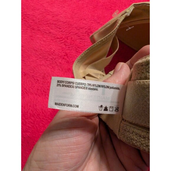 Maidenform 38C Stay Up Strapless Bra Beige Nude Smooth Custom Lift SE6990 - Picture 5 of 5